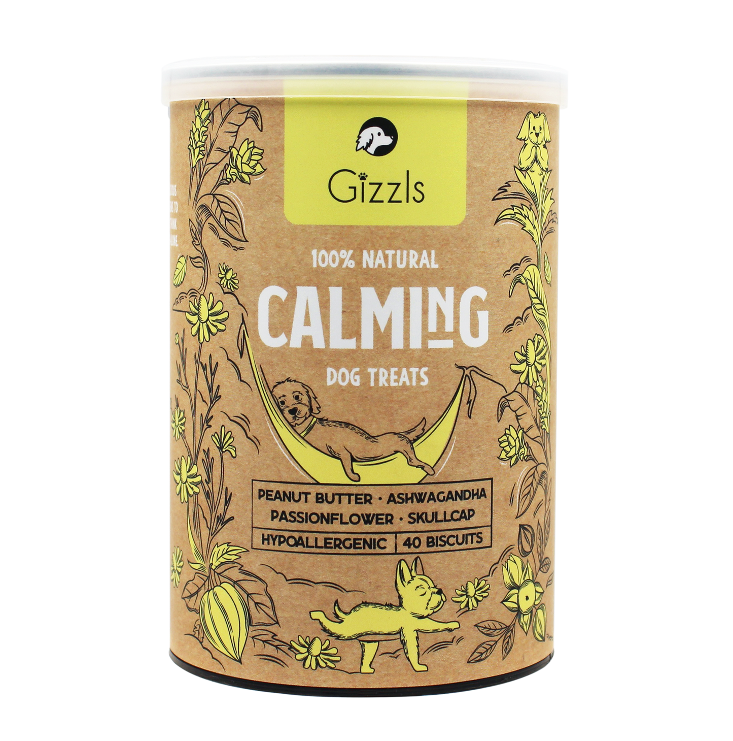 Gâteries calmantes Gizzls 100 % naturelles pour chiens