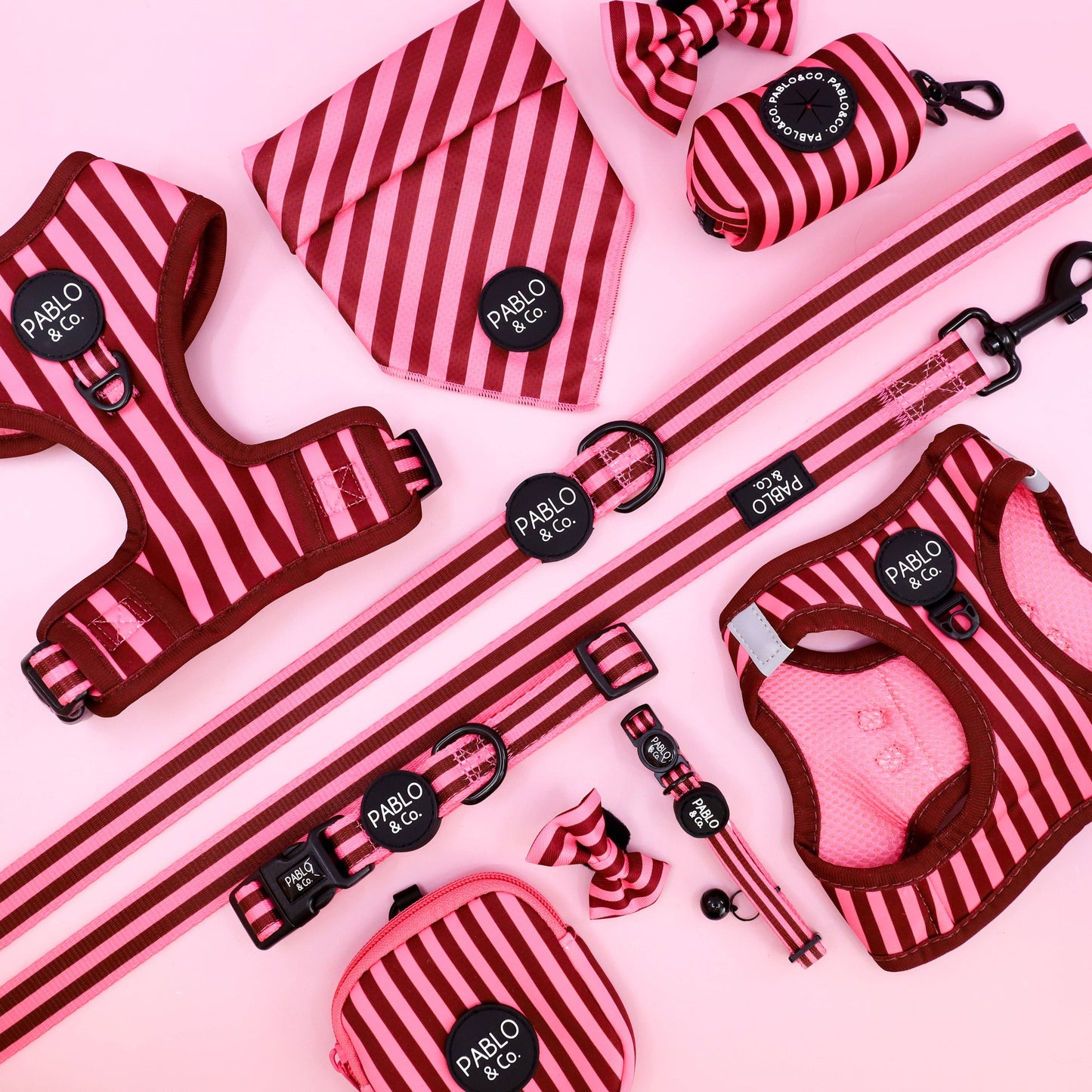 Rayas Ruborizadas: Arnés Ajustable: Mediano