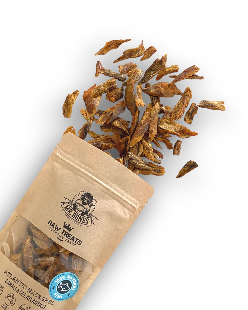 Raw Treats Maquereau de l'Atlantique – Snack naturel chien chat