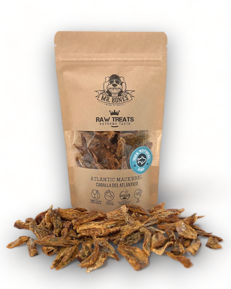 Raw Treats Maquereau de l'Atlantique – Snack naturel chien chat
