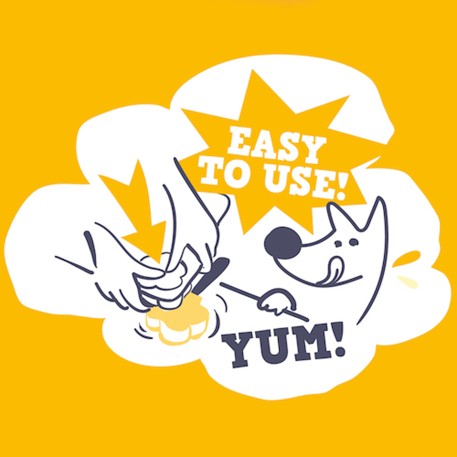 Petite forme de patte en silicone