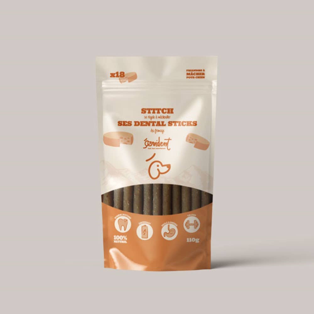 STITCH - Palitos masticables dentales para perros: Peso - 120g - Mediano