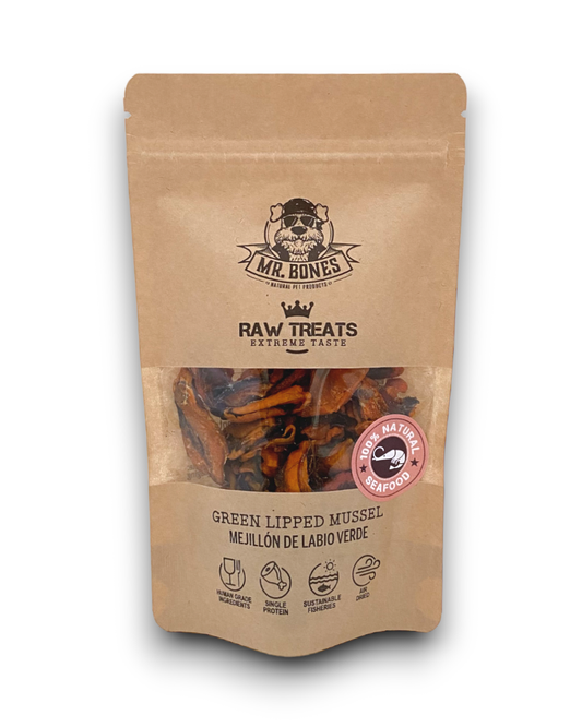 Raw Treats Moule à lèvres vertes - Snack pour chiens et chats