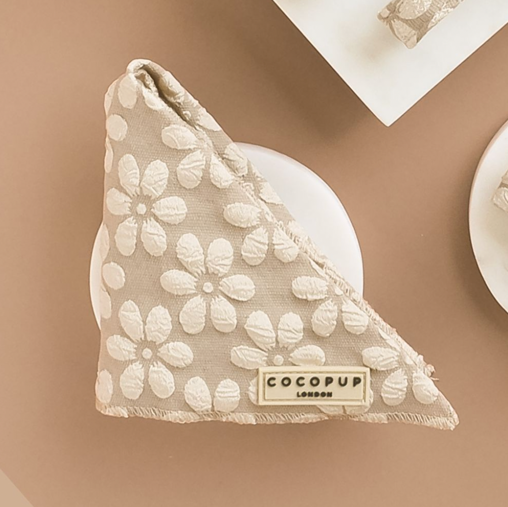 Pañuelo LUXE - Flor mocha