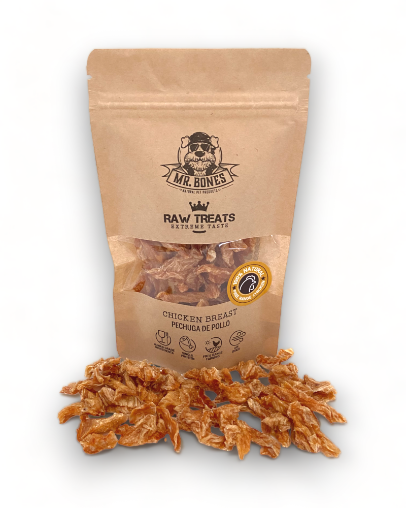 Raw Treats Poitrine de poulet - Snack naturel pour chiens et chats