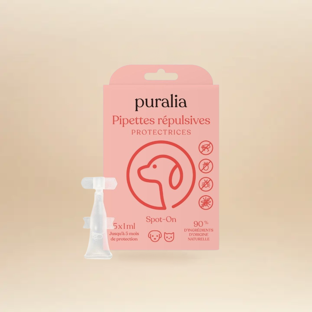 5 pipettes répulsives Spot-on 1 ml PURALIA