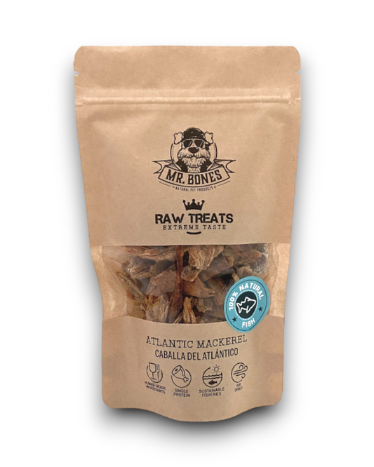 Raw Treats Maquereau de l'Atlantique – Snack naturel chien chat