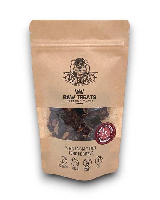 Raw Treats Filet de cerf - Snack naturel pour chiens et chats