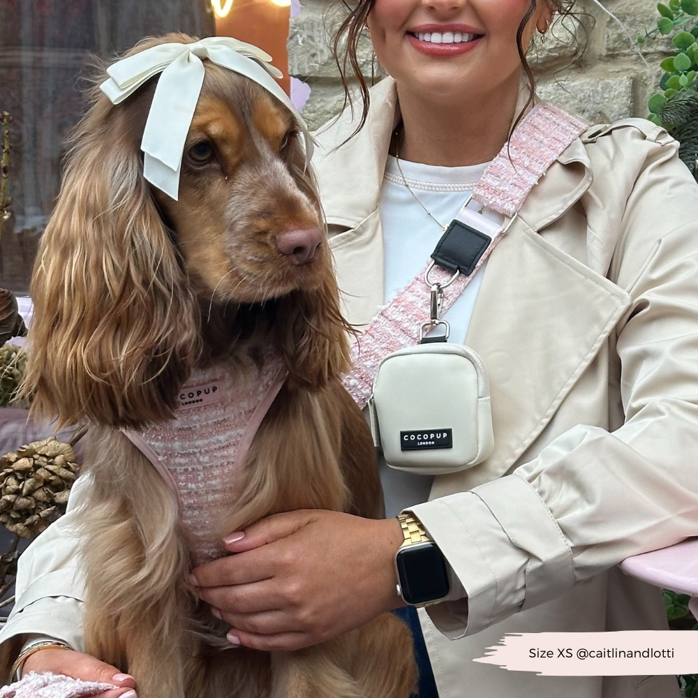 Sangle de Sac en Tweed Texturé - Rose