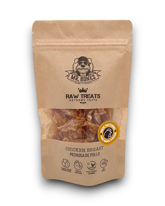 Raw Treats Poitrine de poulet - Snack naturel pour chiens et chats