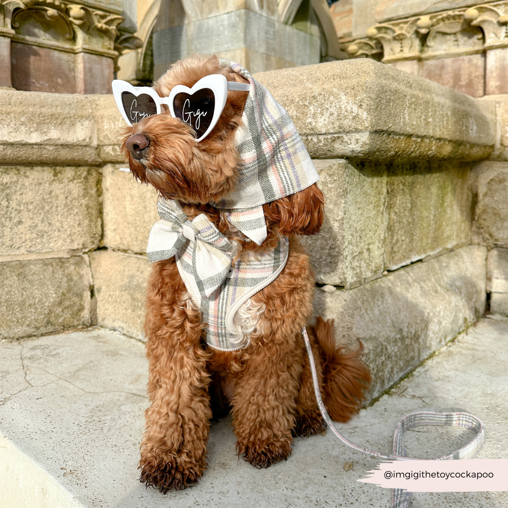 Bandana de primavera a cuadros