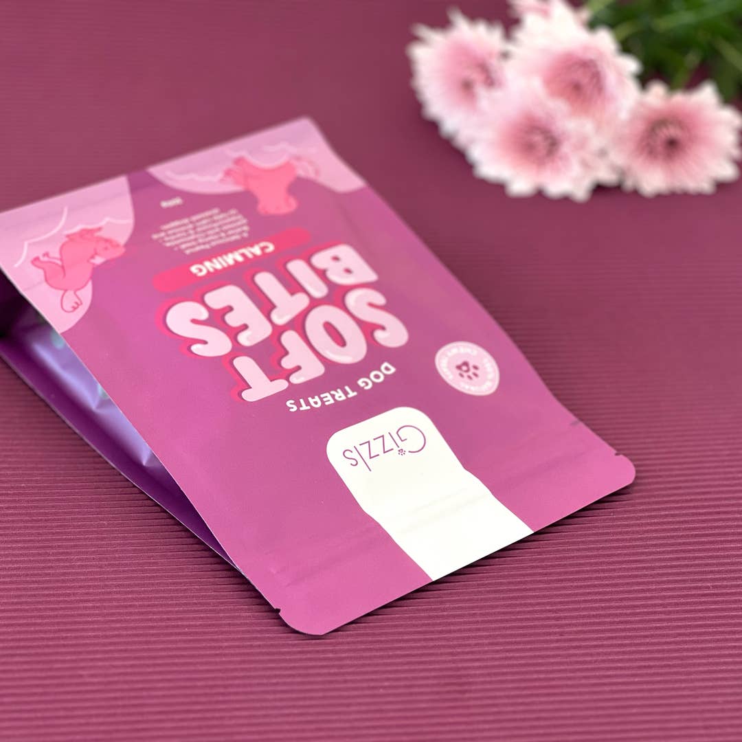 Gâteries apaisantes au chanvre Gizzls Soft Bites pour chiens