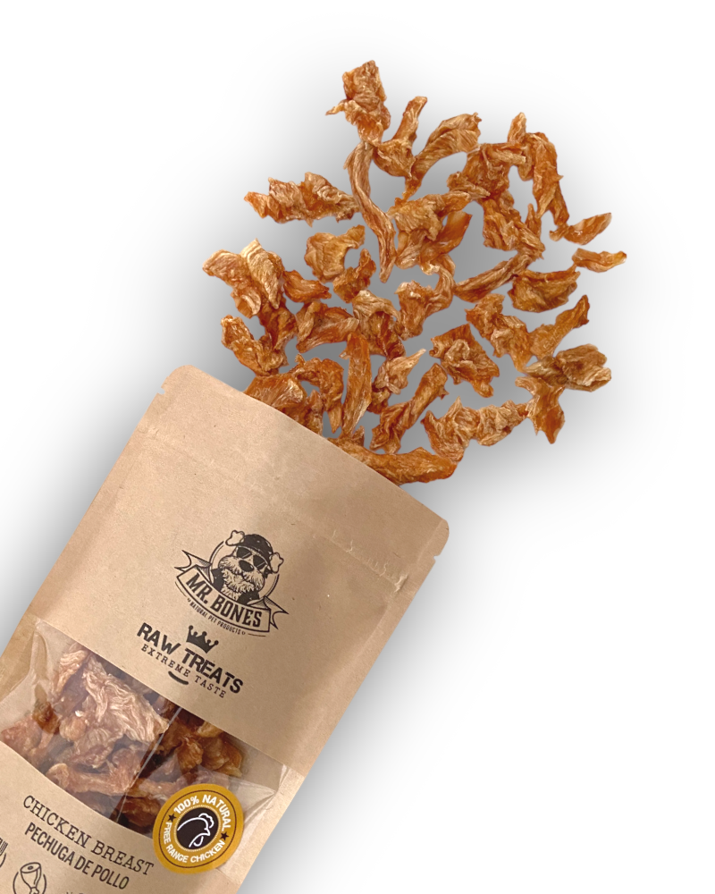 Raw Treats Poitrine de poulet - Snack naturel pour chiens et chats
