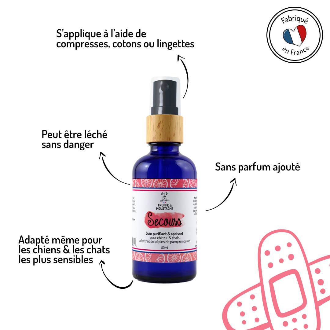 Soin purifiant et anti-démangeaisons, "Secours"