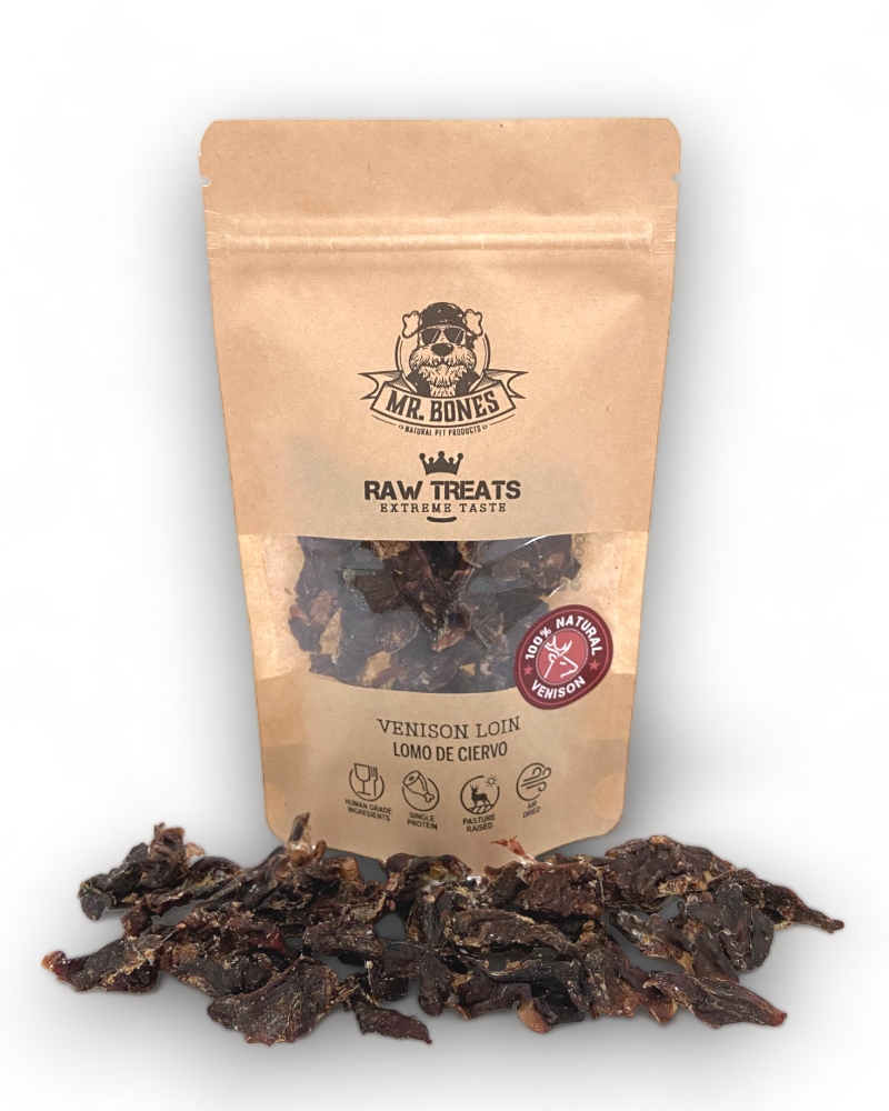 Raw Treats Filet de cerf - Snack naturel pour chiens et chats