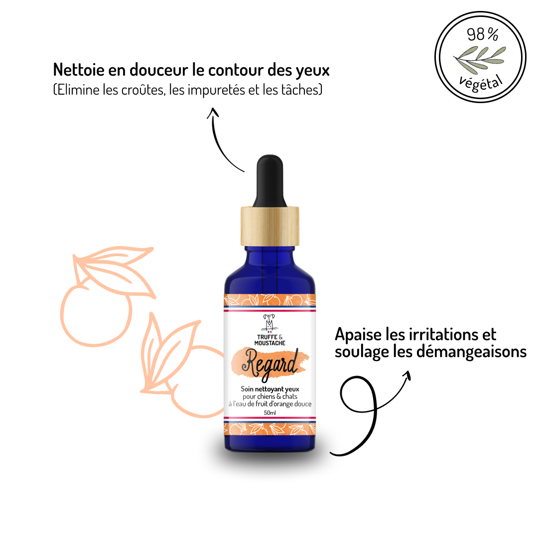 Soin Nettoyant yeux pour chien & chat, "Regard"